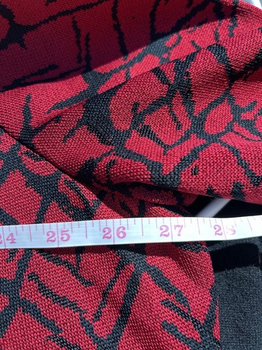 Ming Wang Kimono Jacket Red Black Abstract Print Knit 2X Designer Artsy - Picture 4 of 5
