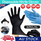 UPTO 1000 PCS Disposable Nitrile Gloves Tattoo Dental Latex Powder Free Black