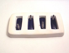 Perfect-Hole 2" Tapered Rectangles Glass Fusing Mold Frit Casting Jewelry Molds