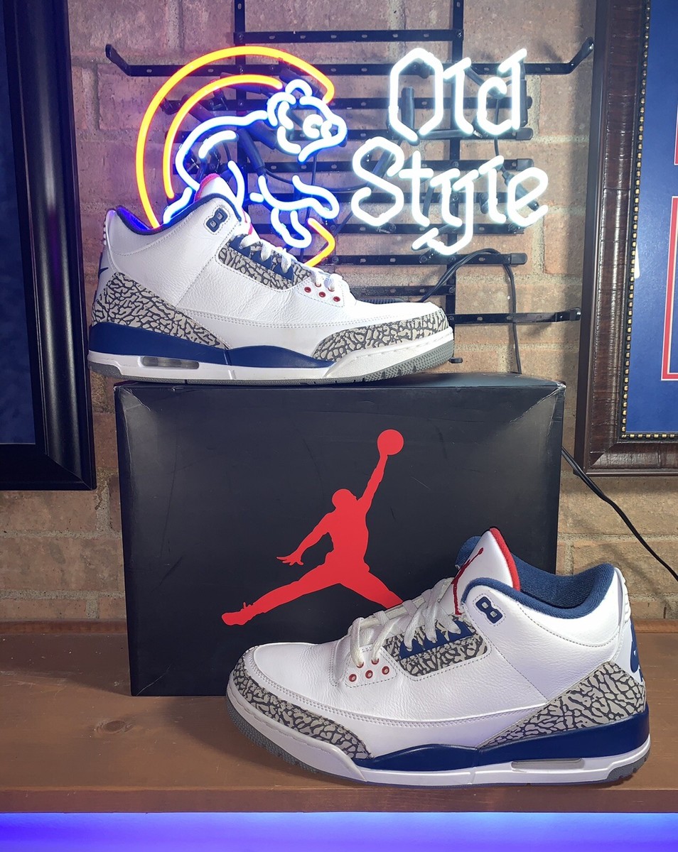 Jordan 3 Retro OG True Blue 2016 Size 13 Used 854262-106 | eBay