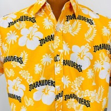Bradenton Marauders Hawaiian L Shirt Minor League Baseball Pittsburgh Pirates