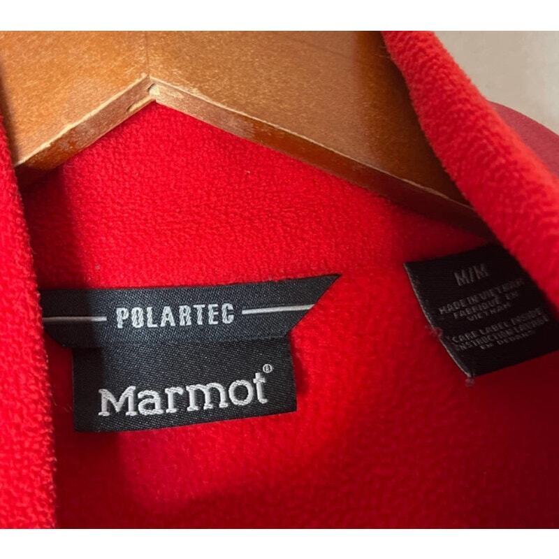 MARMOT Red Polartec Fleece Pullover Sweatshirt - image 4