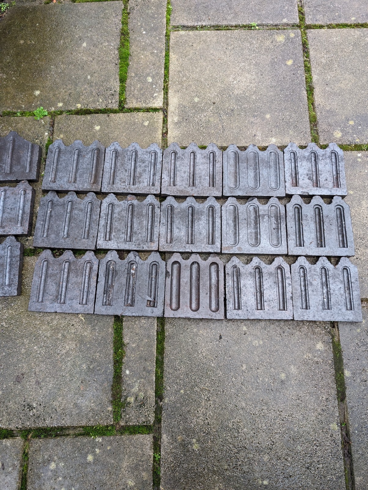 Victorian Shropshire Blue Edging Stones Antique Garden Edging eBay