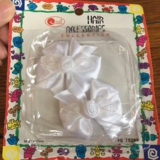TARA SELF HINGE Child  s BOW HAIR BARRETTES -2 Pk- Perfect For Wedding