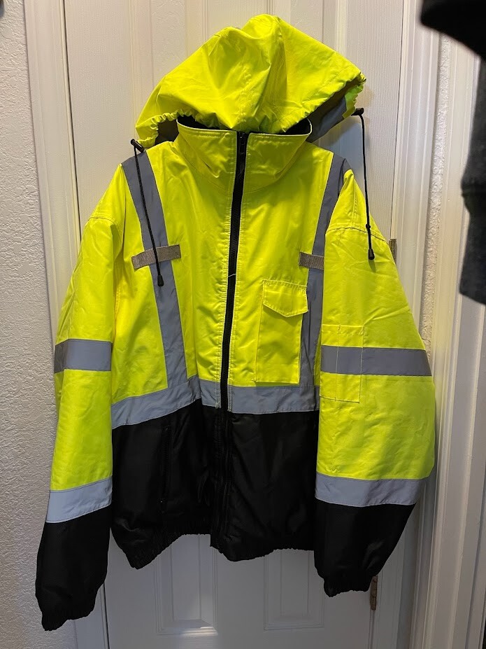 *Safety Jacket* Radians Bomber jacket bright yellow m… Gem