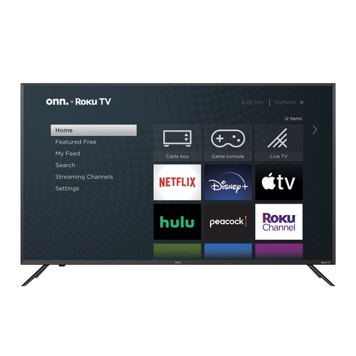 onn. 50” Class 4K UHD (2160P) LED Roku Smart Television HDR (100012585)