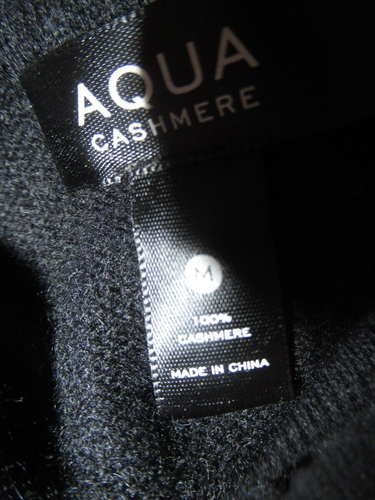 Aqua Cashmere 100% Cashmere Black Pink Hooded Oversized Sweater Size M - Picture 4 of 5