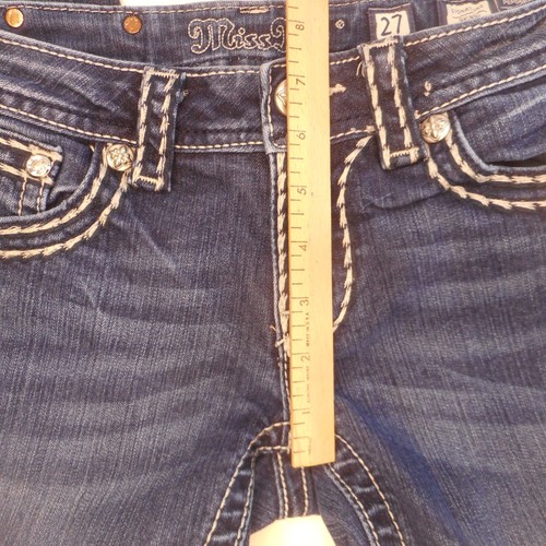 Miss Me Signature skinny Damenjeans Denim blau Größe 27 dunkel gewaschen - Bild 5 von 11