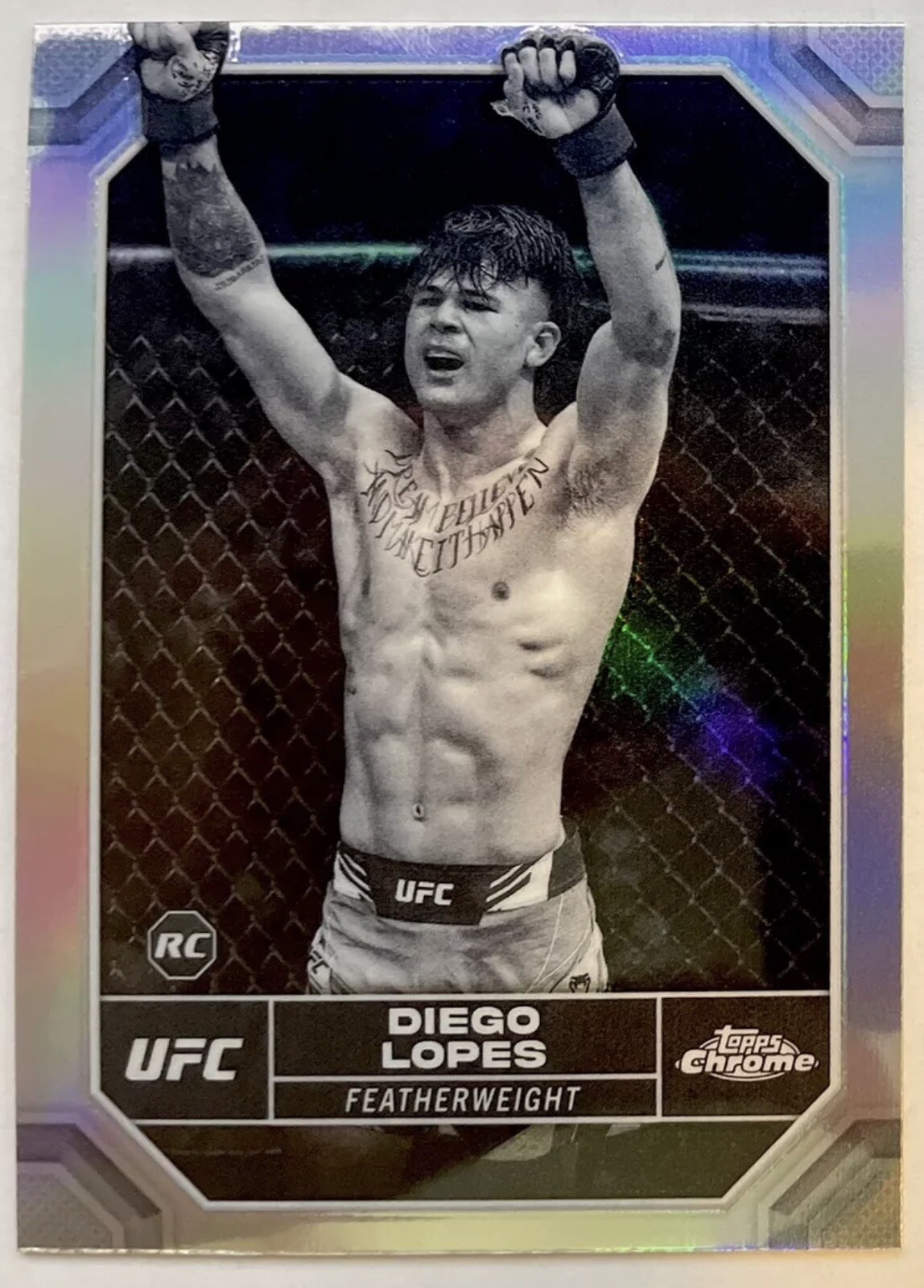 2024 Topps Chrome UFC Negative Refractor RC Rookie Diego Lopes #26