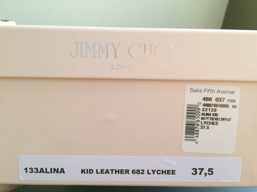 Neu im Karton 550 $ Jimmy Choo Alina spitz zulaufend flach Größe 7,5 - Bild 10 von 11