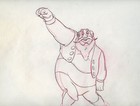 Stromboli The Villain From Pinocchio Colorful Disney Production Cel Drawing 1940