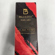 Bluedee Glitter Gel Nail Polish-Black 15ml Soak off UV Nail Gel Nail Art Salon