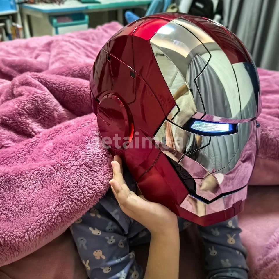 US AUTOKING Iron Man MK5 1:1 Helmet Wearable Voice-controlled Mask Cosplay Prop - Image 3 of 4