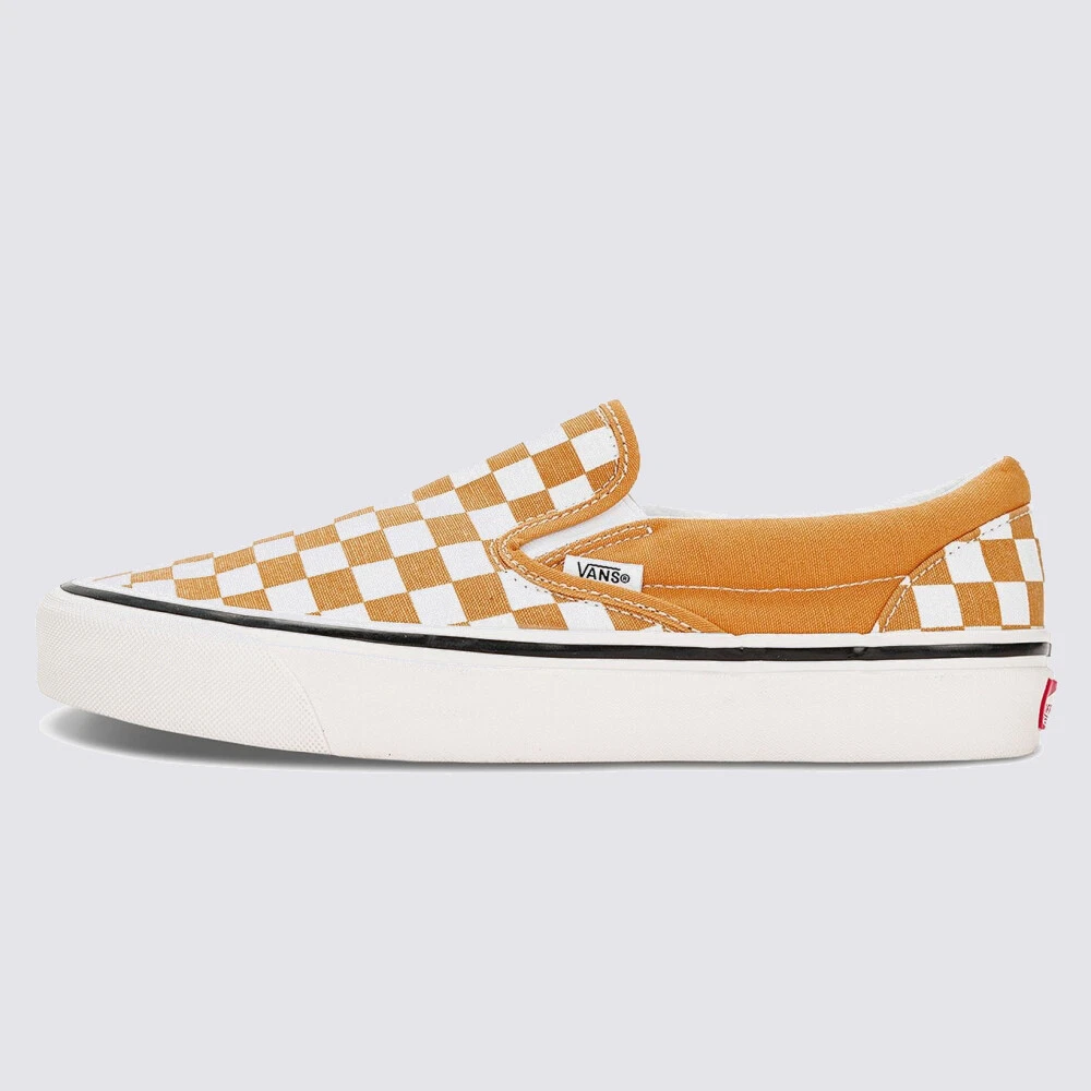 Vans yellow clearance checkerboard