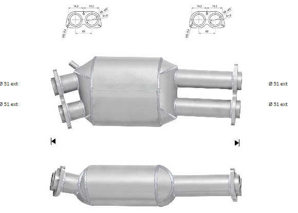 DPF BMW 535d DPF 272bhp M57N E60, 61 9/2004>12/2006 Euro 4