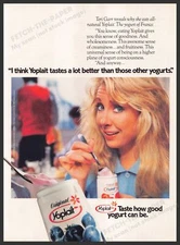Yoplait Yogurt Teri Garr 1980s Print Advertisement 1987
