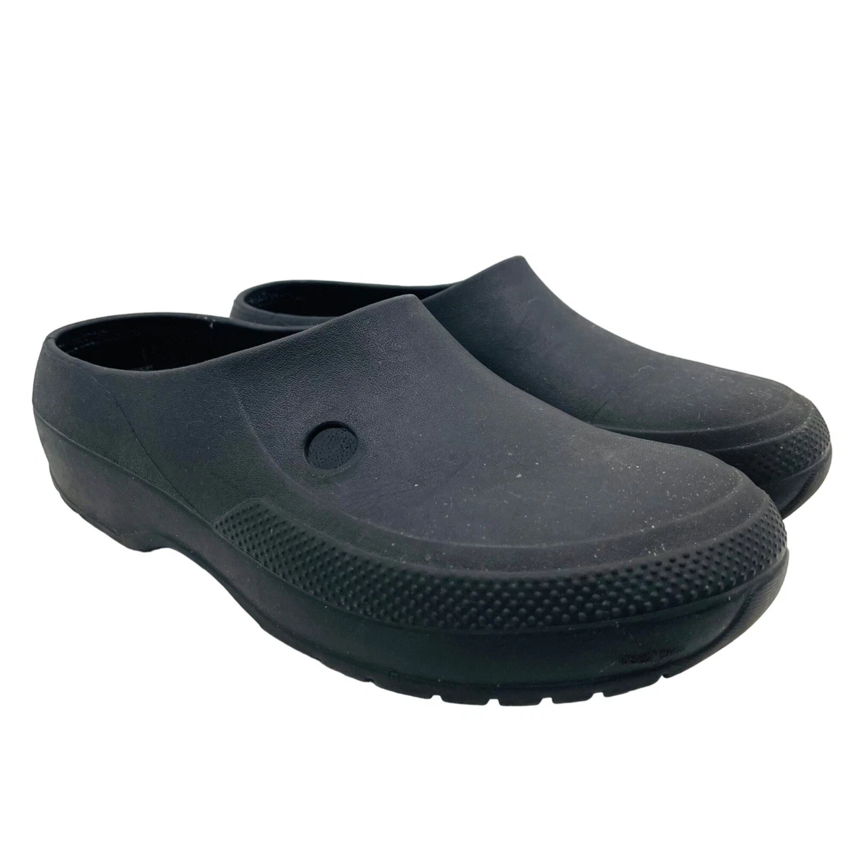 Crocs 8527 Classic Plain Black Solid Slip On Comfort Clog Shoes