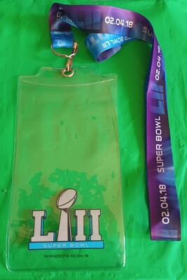 Super Bowl LII Minnesota February 4 2018 Official NFL Lanard! Eagles vs Patriots