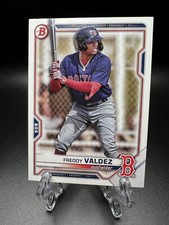 2021 Bowman Draft Freddy Valdez #BD-96 Red Sox