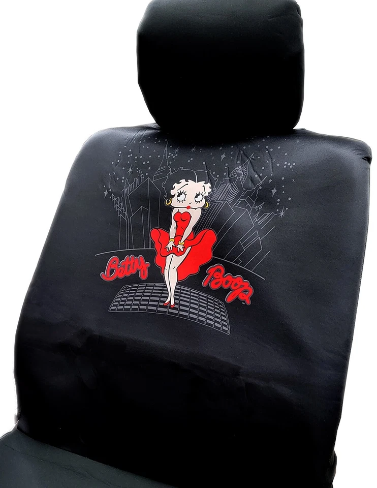 Nuevas cubiertas de volante para asiento de camión delantero Betty Boop Skyline para Toyota Foto 3 de 4