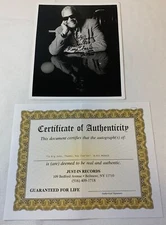 RAY CHARLES 8x10 promo press photo ~ SECRETARIAL SIGNATURE from Vernon Troupe