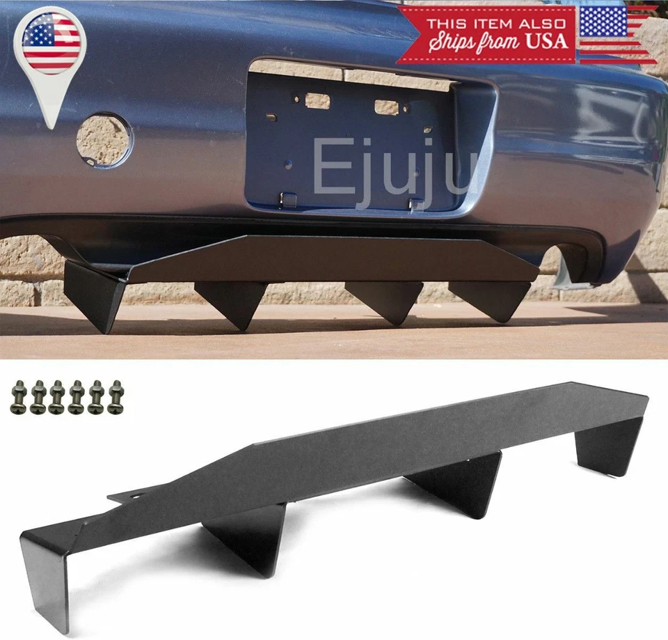 Difusor de alerón de cuchillas de viento para parachoques trasero con 4 aletas aptas para Honda S2000 AP1 99-03 Foto 2 de 4