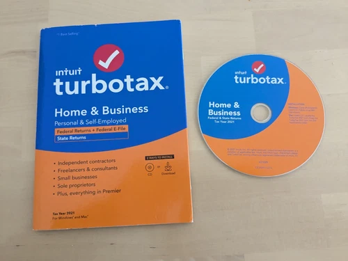 Intuit Turbotax Home and Business 2021 Windows and Mac