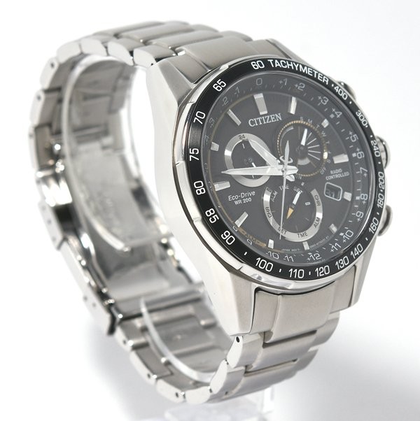 チャウデー Citizen Promaster Navihawk Salmon Dial Men's Stainless Steel Watch