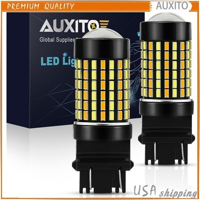 2x 3157 3156 LED Turn Signal Light Bulb Dual Colors White Yellow Switchback EOW