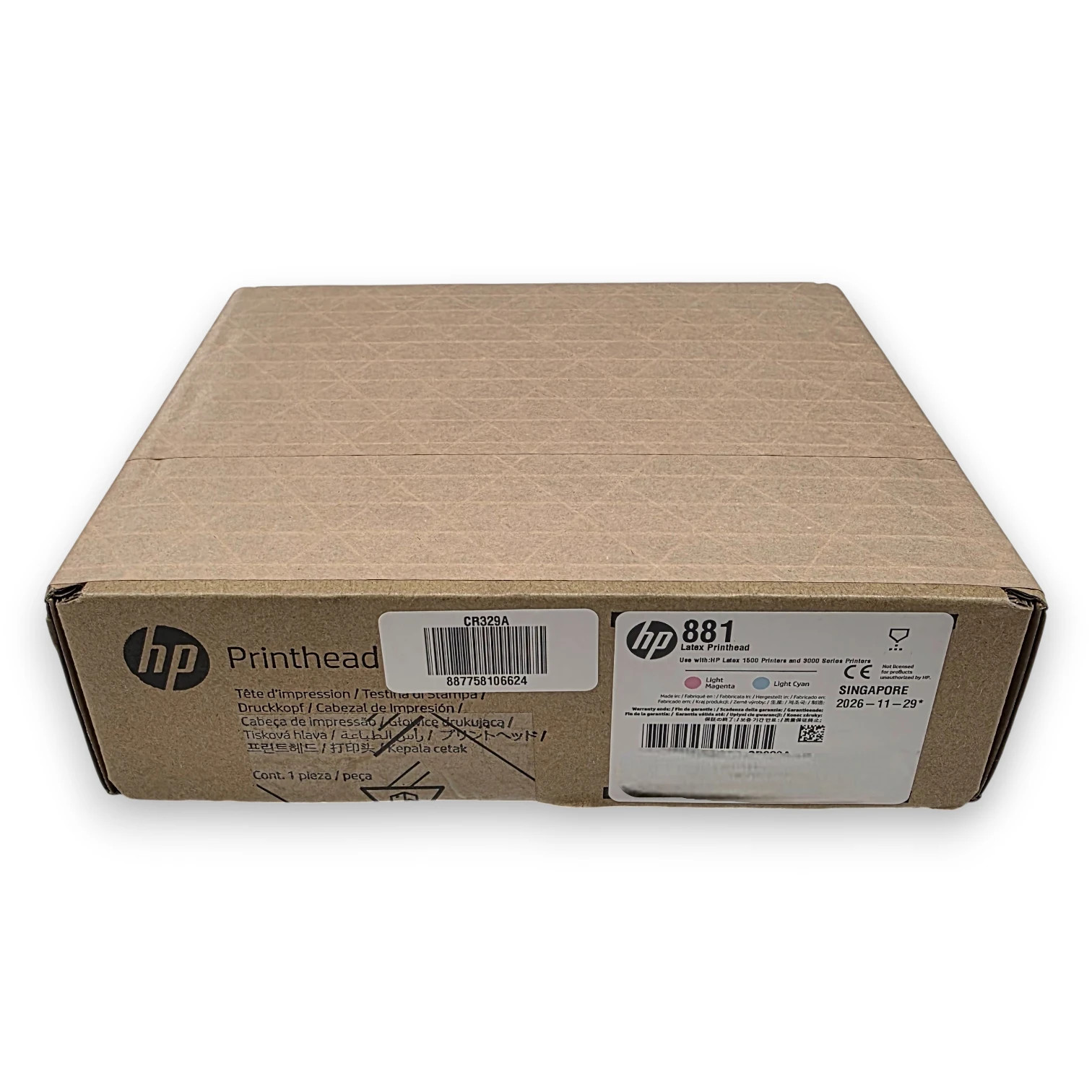 HP Latex 881 Printhead 1500 3000 3100 3500 Exp End 2026, CR328A Light Mag & Cyan
