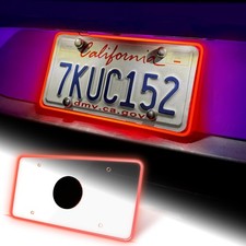 Led License Plate Frame - Rear License Plate LED Frame ABS Cover, Universal F...