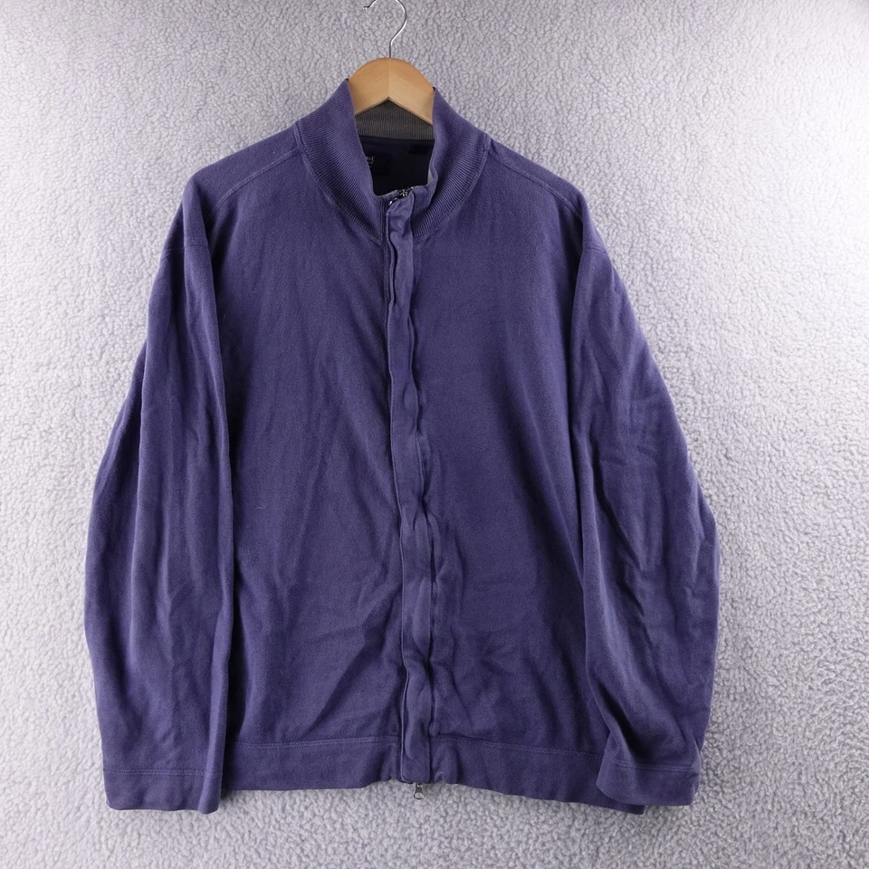 Nat Nast Mens Purple Zip Up Jacket XL Luxury Originals Golf Stretch Outdoor - Image 2 of 4