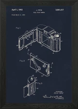 1950 Roll film camera Framed Wall Art Poster Canvas Print Picture