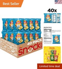 LAY'S Salt Vinegar Chips - 40 Count, 1 oz Bags - Perfect for Snacks On-the-Go