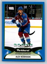 2022-23 Upper Deck Fall Expo Parkhurst Blue Border Alex Newhook RC Colorado