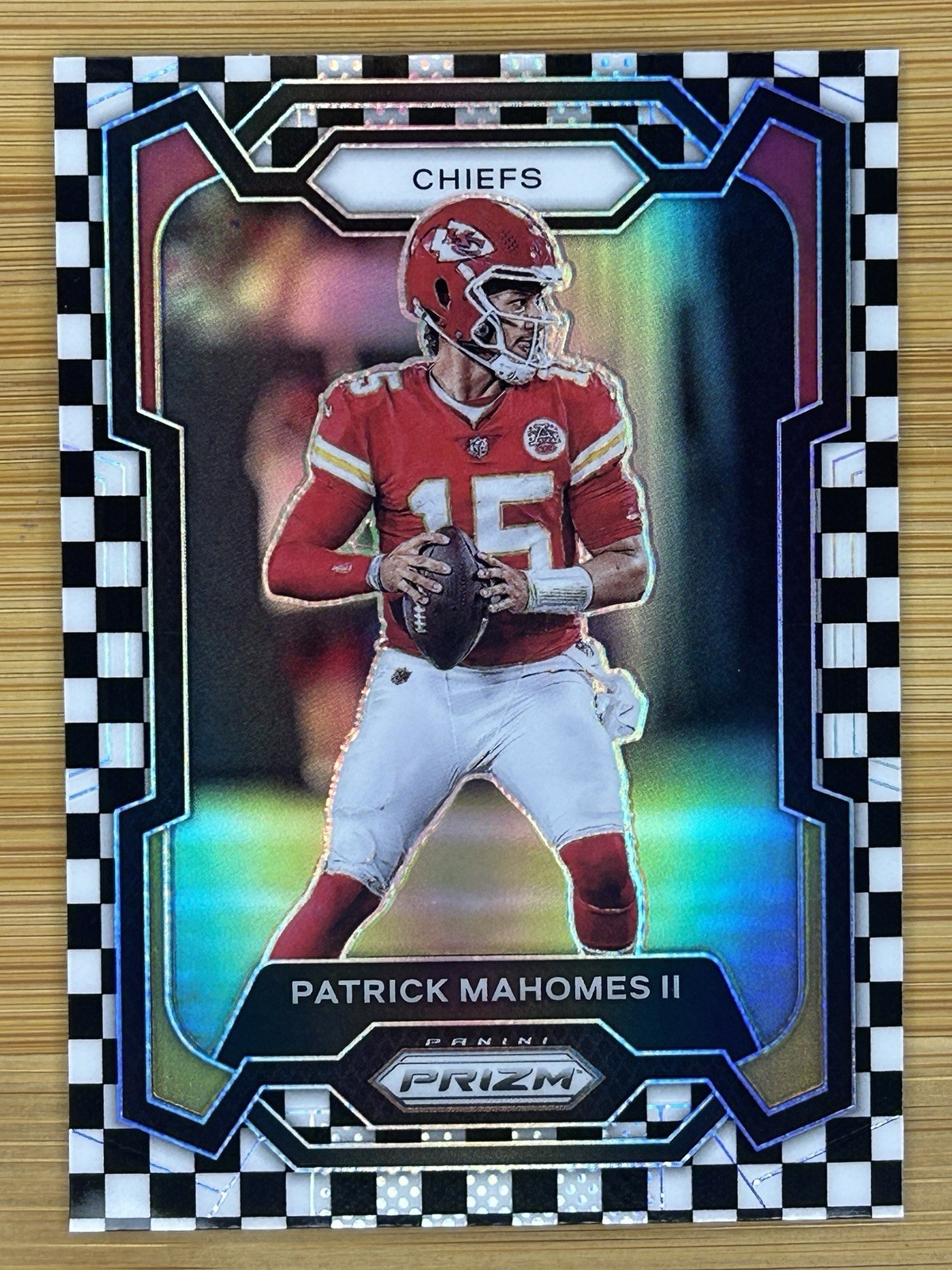 Patrick Mahomes 2023 Panini Prizm Black & White Checkerboard SSP #149 Chiefs