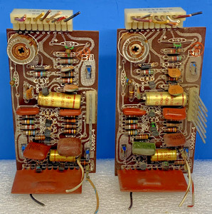 SEEBURG 45 RPM JUKEBOX LOT OF 2 VOLTAGE AMPLIFIER BOARD FREE SOCKETS #306895-4