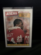 1987 Topps Football Charles Haley Rookie Card #125 San Francisco 49ers HOF. rookie card picture