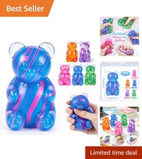 1Pc Bear Squishyies Fidget,Color Maltose Filled Squeeze Toys Slow Rising Squi...