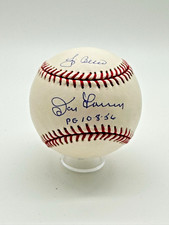 Yogi Berra Don Larsen Dual Signed Perfect Game Inscribed MLB Baseball MLB Holo