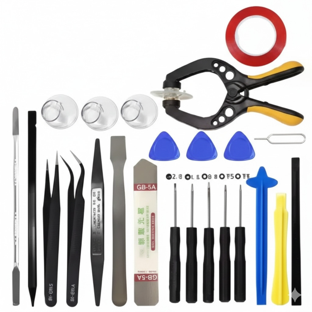 26 IN 1 Screen Opening Mobile Phone Kit Tweezers Screwdriver