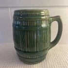 Vintage McCoy Barrel Mug Green #397