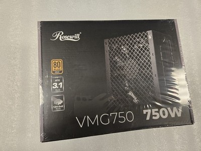 Rosewill VMG750 750W 80+ Gold Fully Modular PSU PCIe 5.1 12V-2x6 New