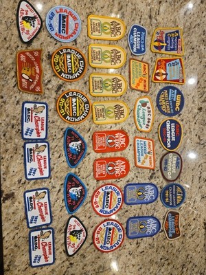 1950s, 60s, 70s, 80s, 90s Lot Of 33  Bowling ABC/WIBC League Champion Patches 