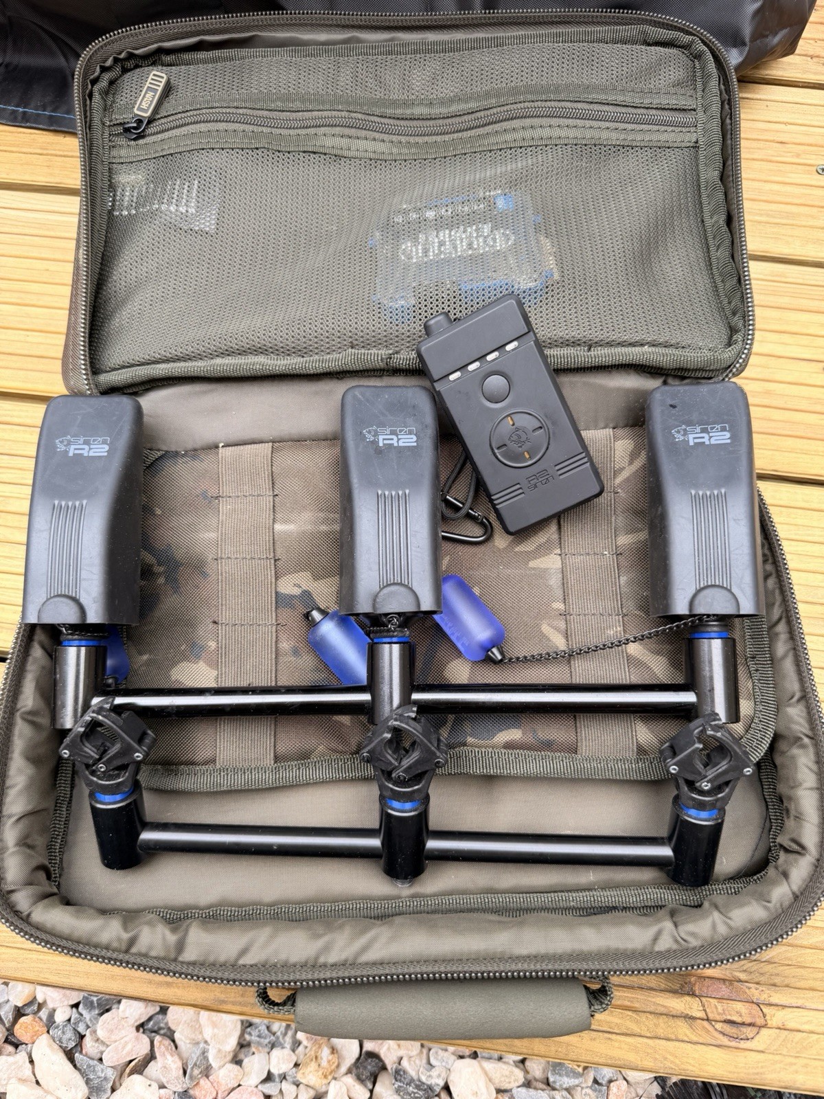 Nash Siren R2 3-Rod Fishing Bite Alarm Presentation Set