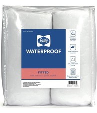 Sealy ED008-QWX3 2 Pack Waterproof Crib Mattress Pad 52x28
