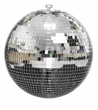 Light Up Your Party - 12 Inch Silver Disco Ball Mirror Decoration