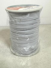 Flat Elastic Cord 1/4 In 50 Yards White Sewing Craft Mask Trim