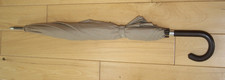 RALPH LAUREN UMBRELLA VTG BROWN TWEED PLAID FABRIC