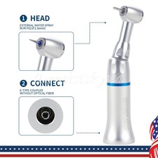 NSK Style Dental Slow/Low Speed Push Contra Angle Handpiece Fit FG 1.6mm Burs